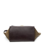 Celine Tricolor Gandhi Navy Brown Calfskin Leather Shoulder — view 6