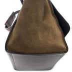 Celine Tricolor Gandhi Navy Brown Calfskin Leather Shoulder — view 7