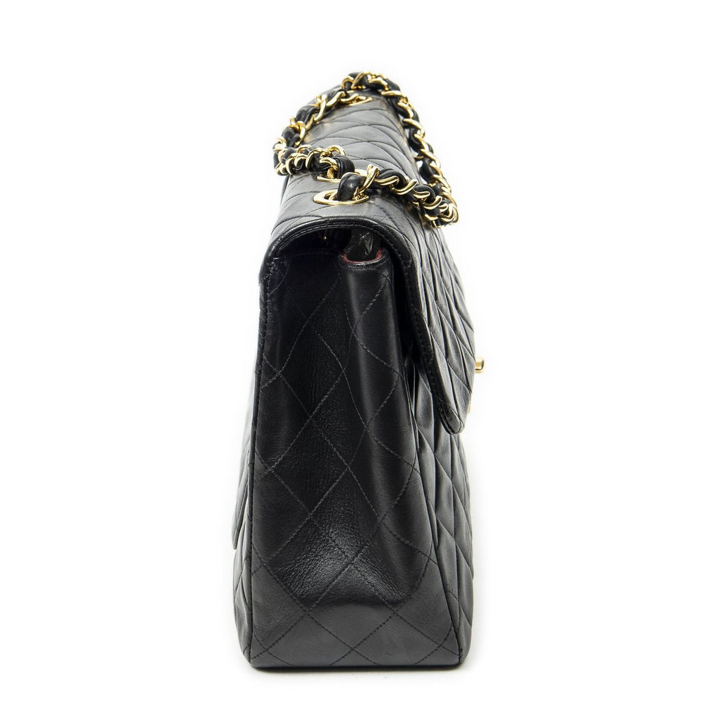 Chanel Maxi Jumbo XL Flap Black Quilted Lambskin Leather — view 4