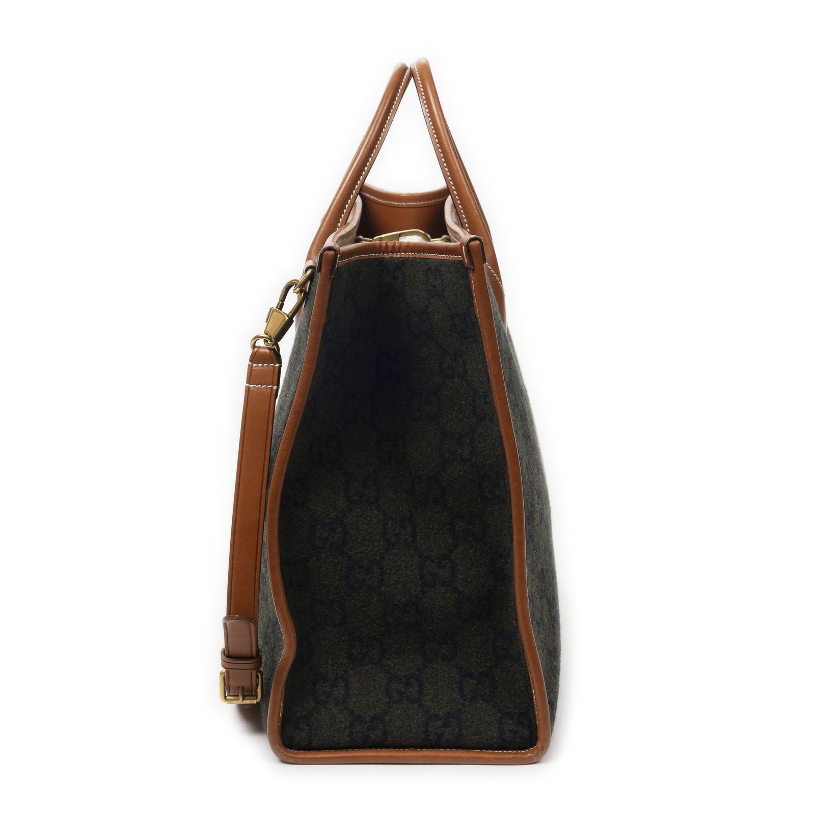 Gucci GG Script Tote Black Brown Canvas — view 4