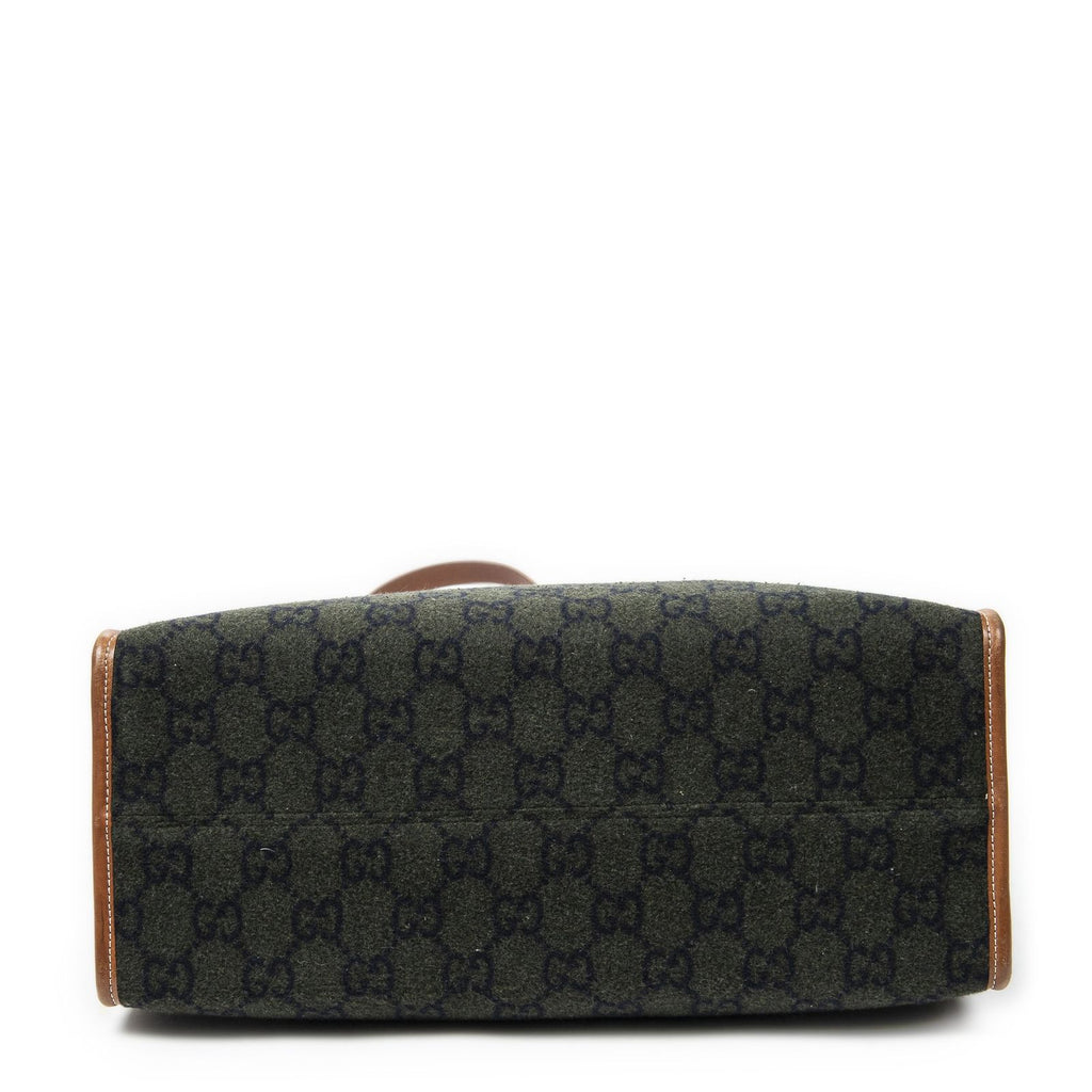 Gucci GG Script Tote Black Brown Canvas — view 6