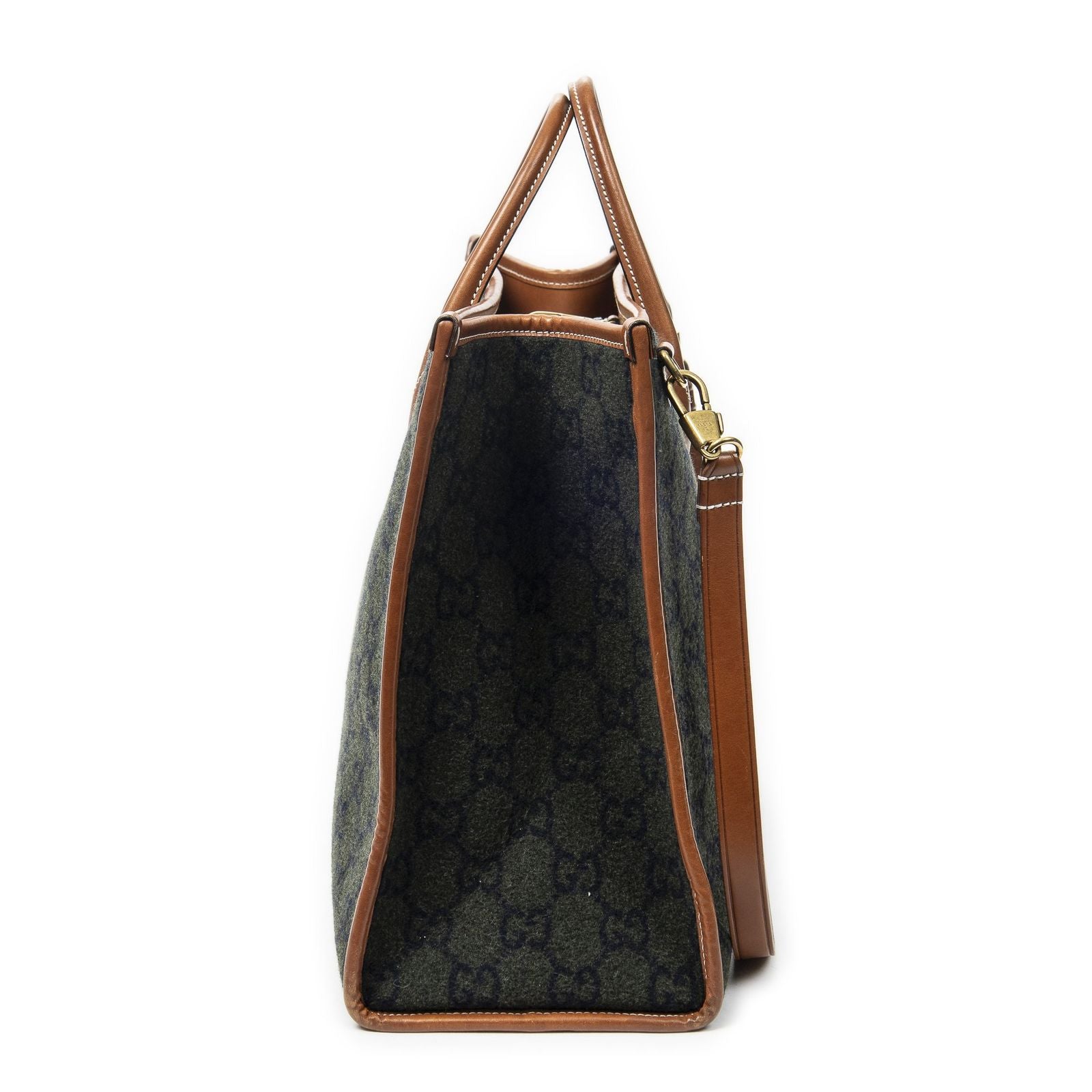 Gucci GG Script Tote Black Brown Canvas — view 3