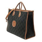 Gucci GG Script Tote Black Brown Canvas — view 2