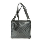 Gucci Square Front Zip Cross Gray Print Canvas Shoulder — view 5