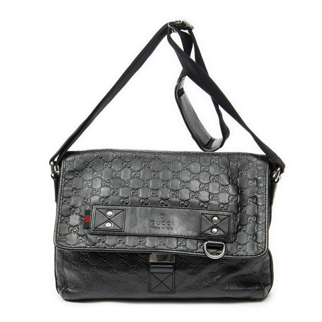 Gucci Web Media Messenger Black Guccissima