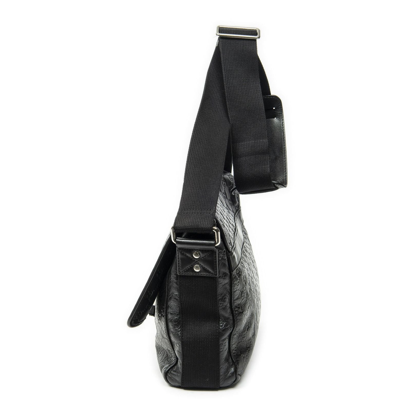 Gucci Web Media Messenger Black Guccissima — view 3
