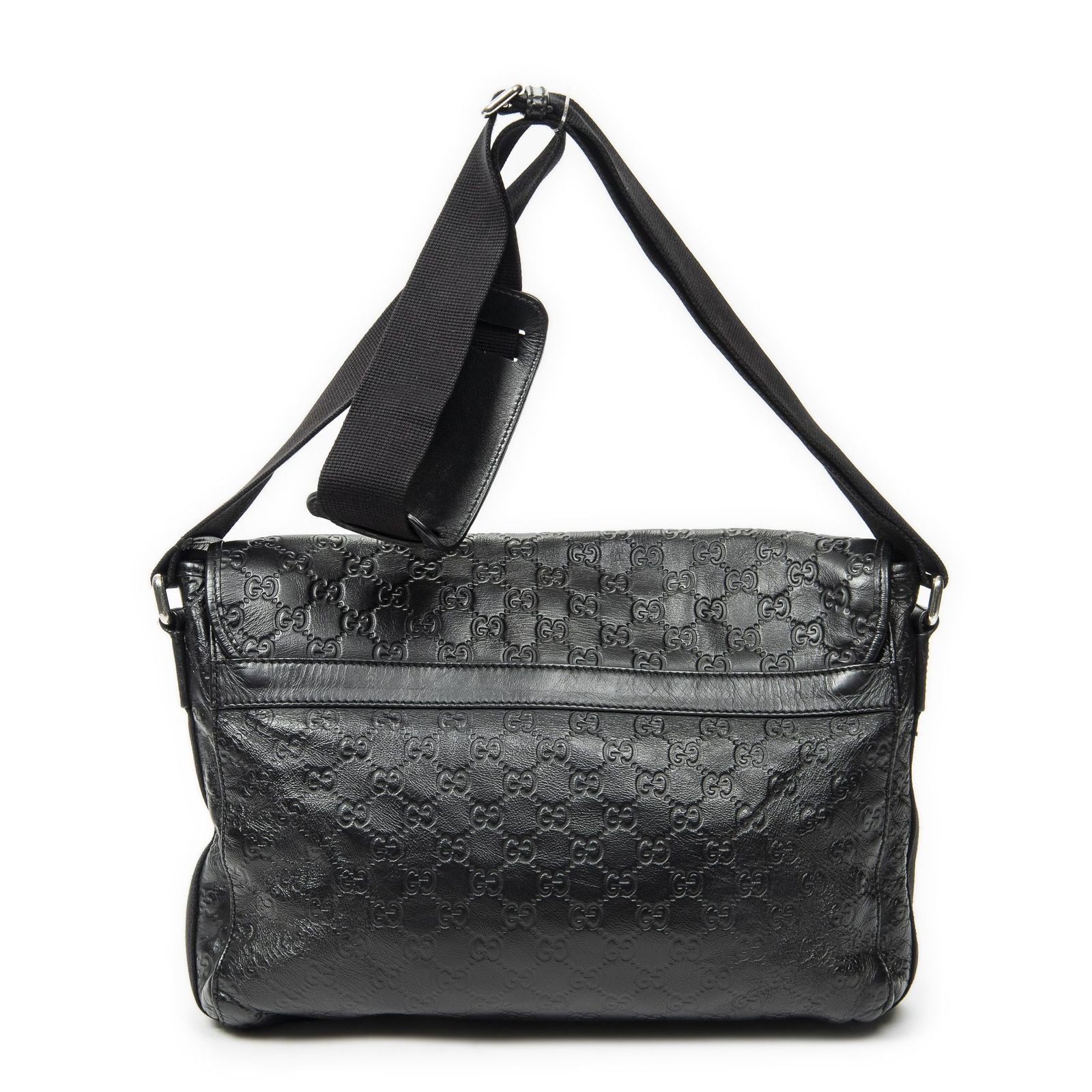 Gucci Web Media Messenger Black Guccissima — view 5