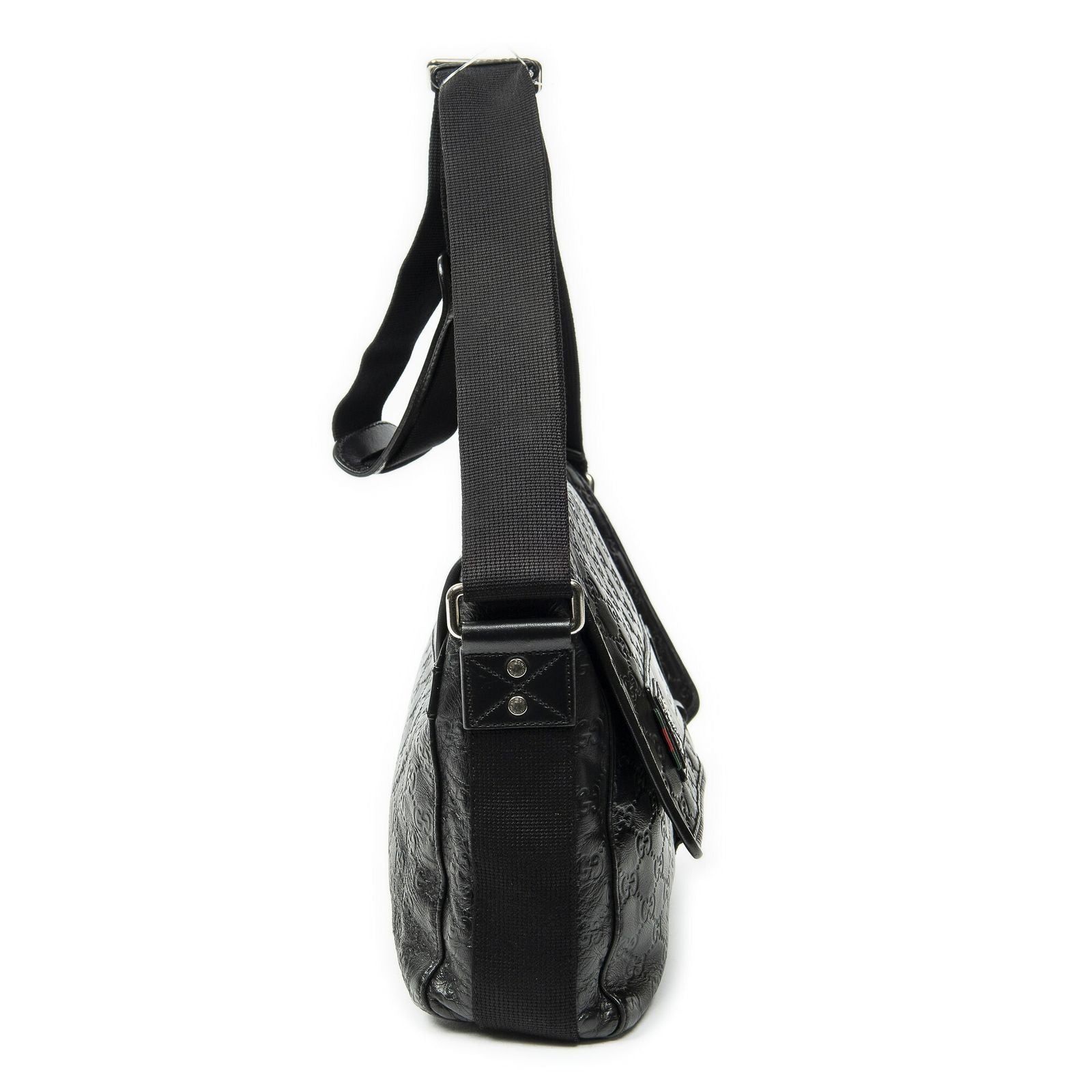 Gucci Web Media Messenger Black Guccissima — view 4