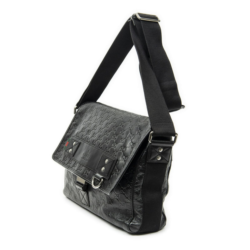 Gucci Web Media Messenger Black Guccissima — view 2