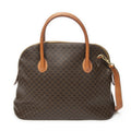 Celine Vintage Large Dome Tote Brown Macadam Canvas