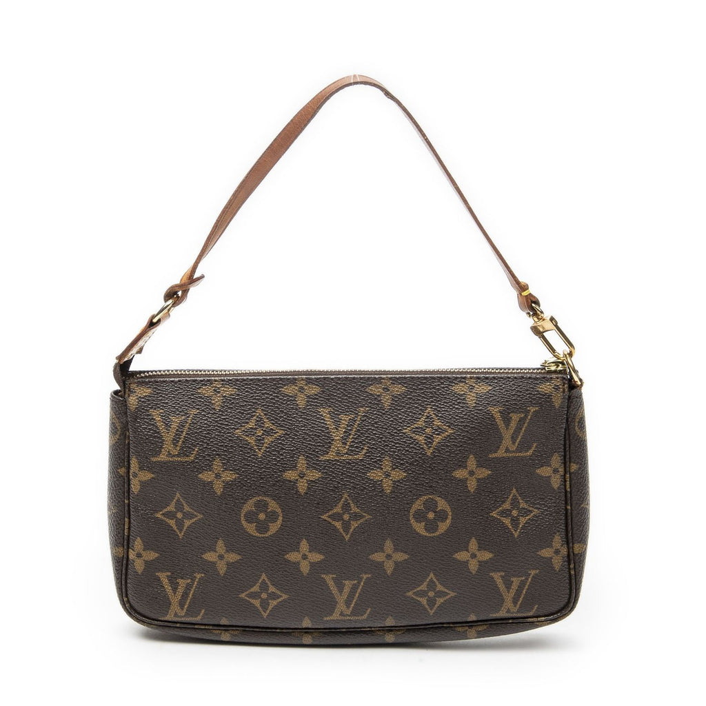 Louis Vuitton Pochette Brown Monogram Canvas Handbag