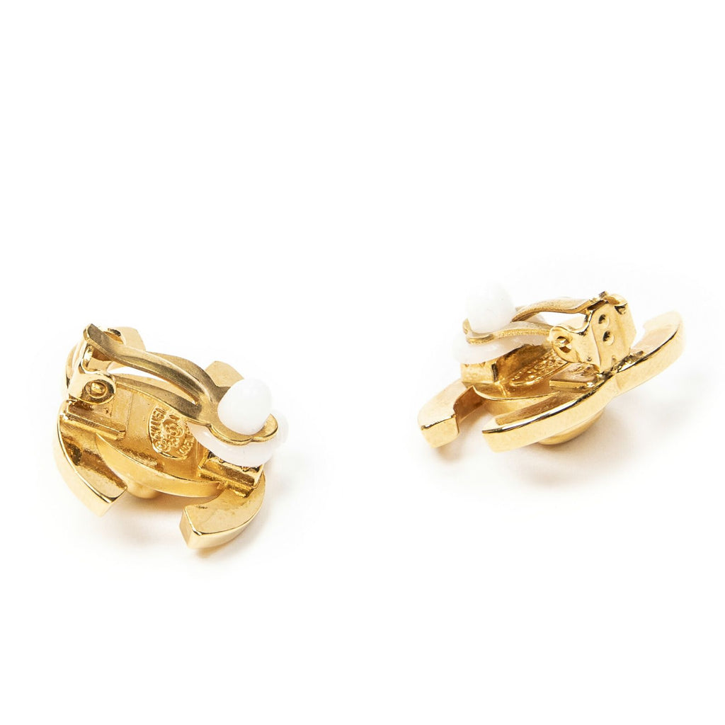 Chanel CC Turnlock Motif Clip on Earrings — view 2