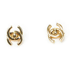 Chanel CC Turnlock Motif Clip on Earrings