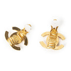 Chanel CC Turnlock Motif Clip on Earrings — view 3