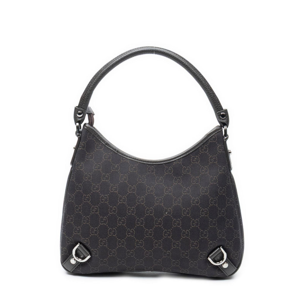 Gucci Abbey D Ring Brown GG Denim Canvas — view 5