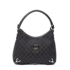 Gucci Abbey D Ring Brown GG Denim Canvas