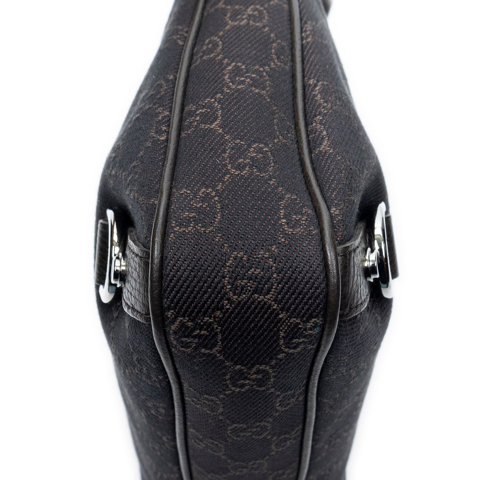 Gucci Abbey D Ring Brown GG Denim Canvas — view 7