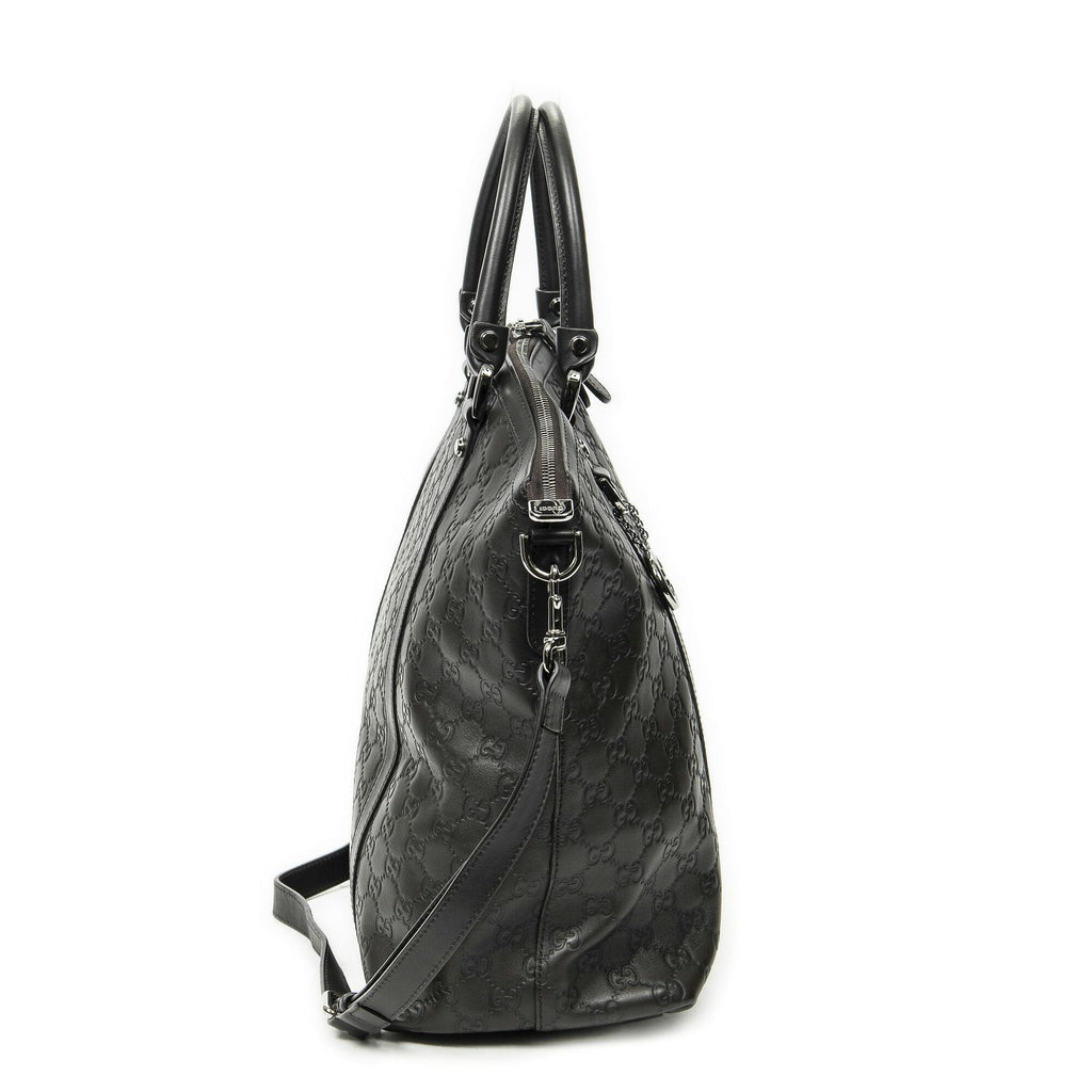 Gucci Large GG Charm Dome Satchel Brown — view 4