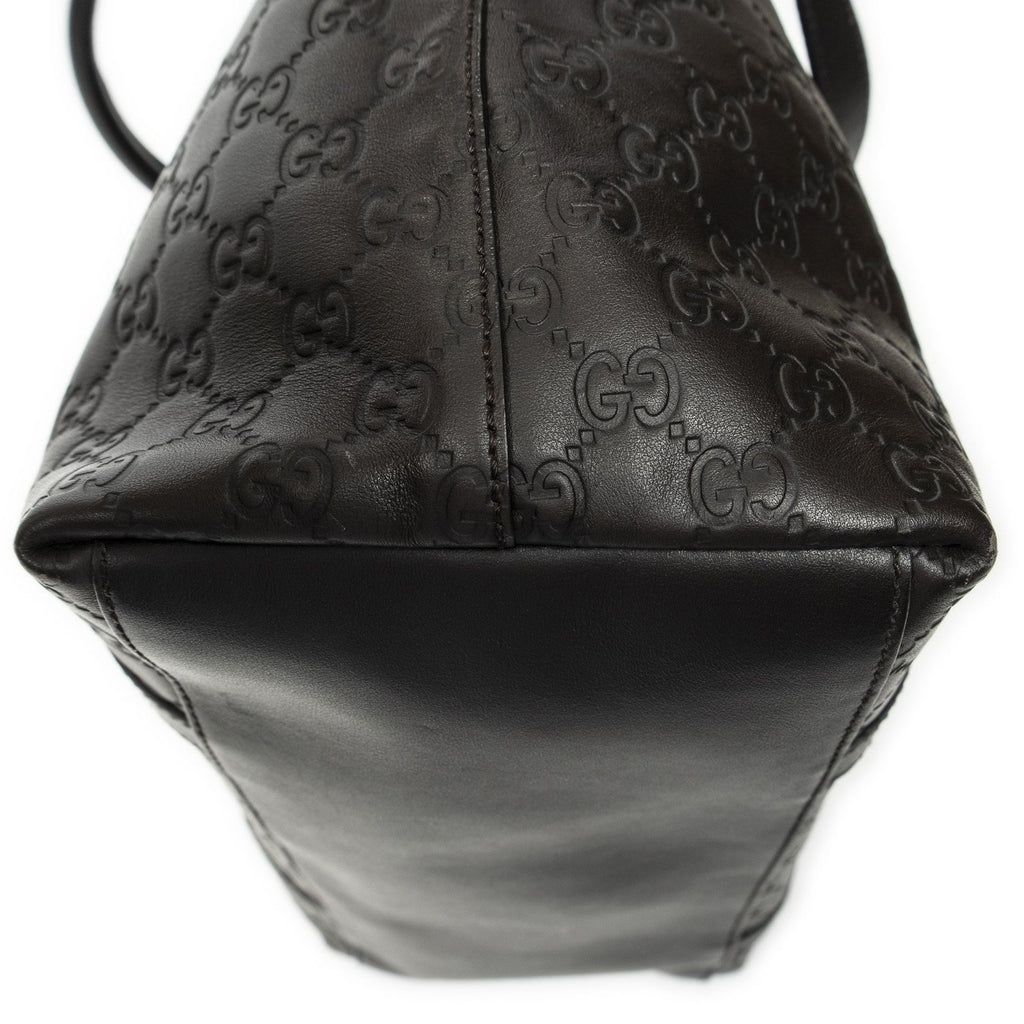 Gucci Large GG Charm Dome Satchel Brown — view 7