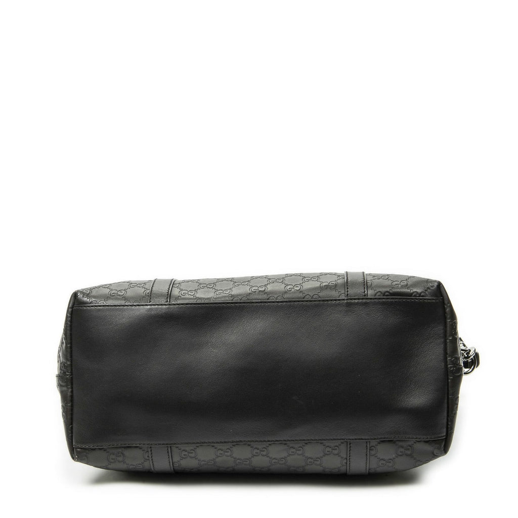Gucci Large GG Charm Dome Satchel Brown — view 6