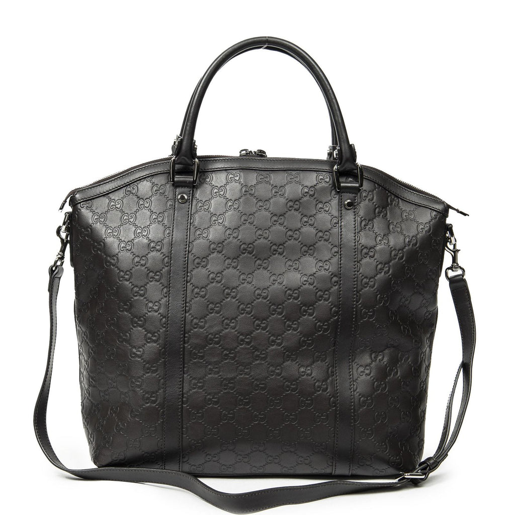 Gucci Large GG Charm Dome Satchel Brown — view 5