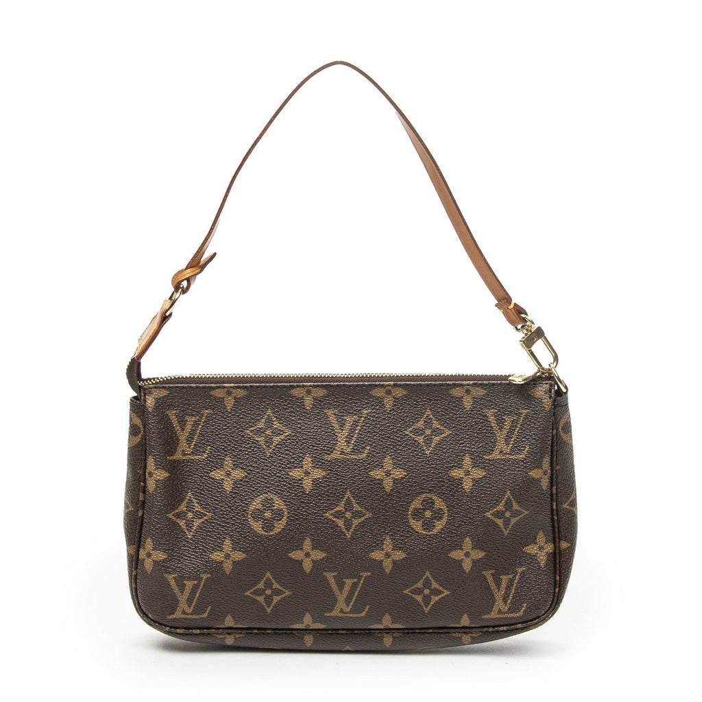 Louis Vuitton Pochette Brown Monogram Canvas Handbag