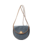 Dior Vintage Flap Cross Gray Brown Canvas