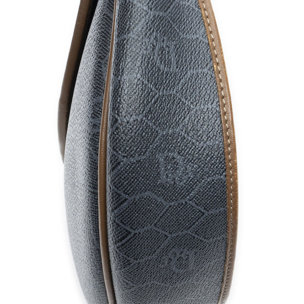 Dior Vintage Flap Cross Gray Brown Canvas — view 7