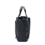 Gucci Small Abbey D Ring Tote Black GG Canvas — view 3