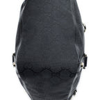 Gucci Small Abbey D Ring Tote Black GG Canvas — view 8