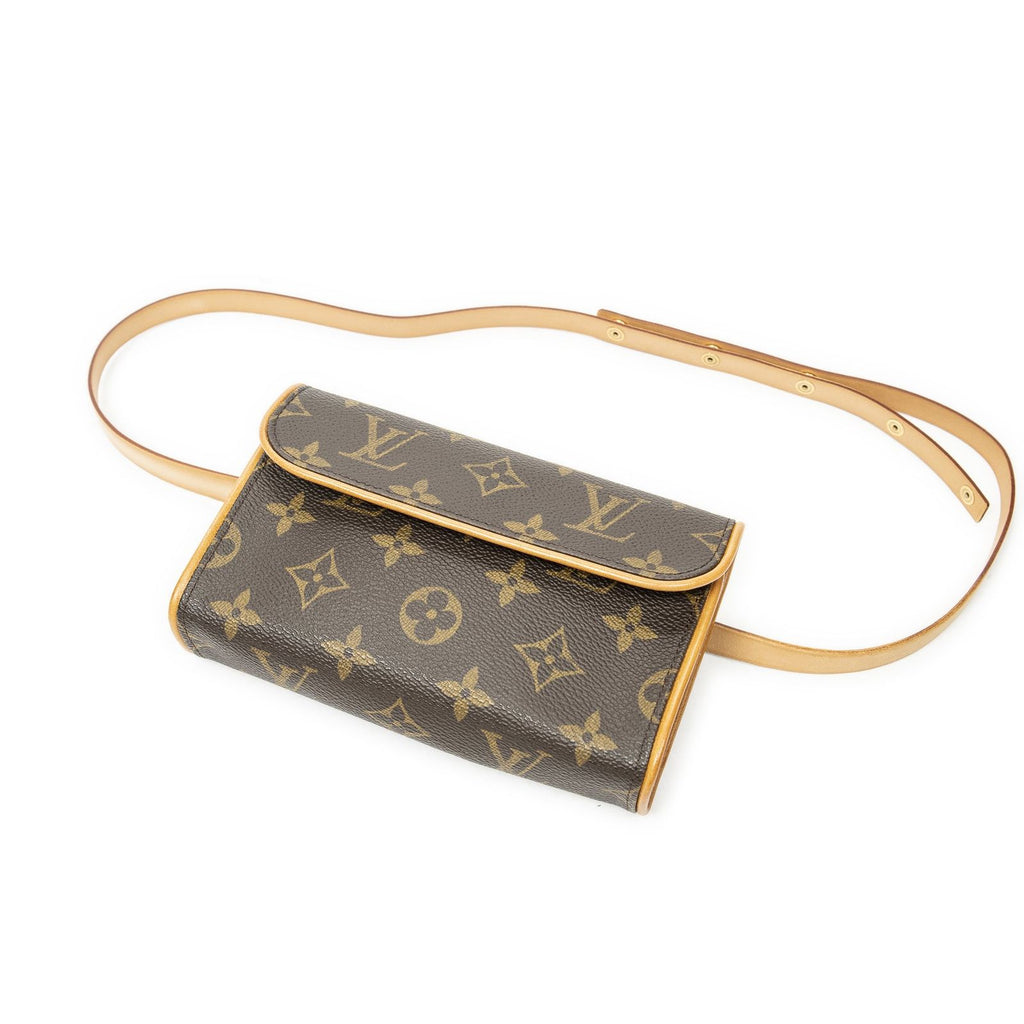 Louis Vuitton Pochette Florentine Brown Monogram Canvas Handbag