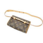 Louis Vuitton Pochette Florentine Brown Monogram Canvas Handbag — view 2