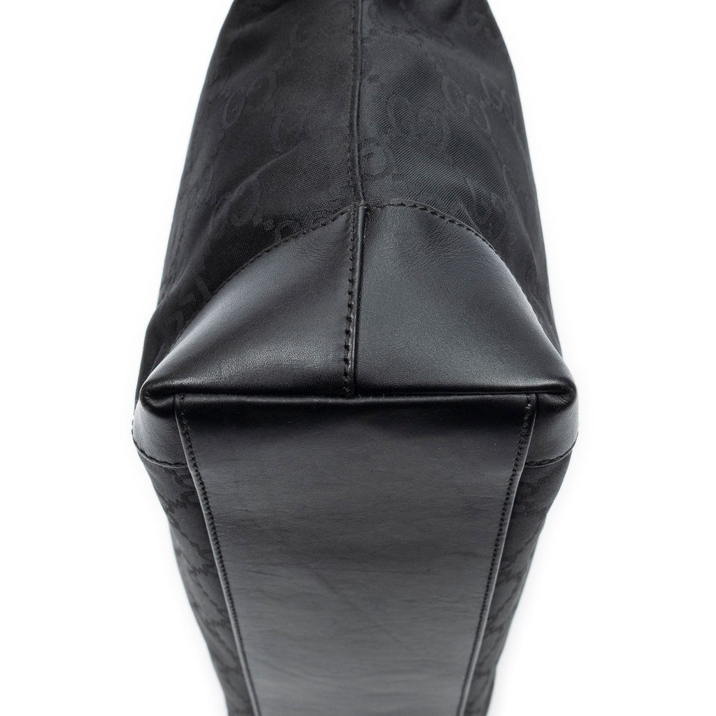 Gucci Ziptote Black GG Nylon Canvas Shoulder — view 7