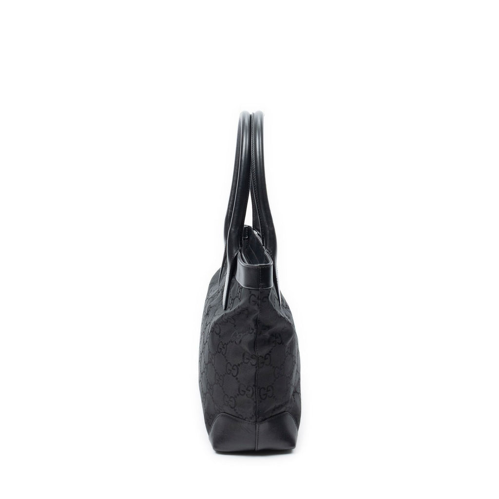 Gucci Ziptote Black GG Nylon Canvas Shoulder — view 4