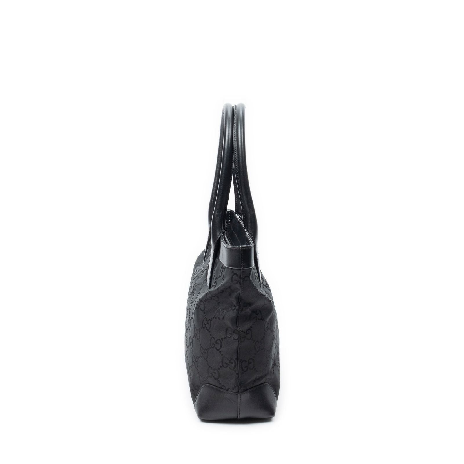 Gucci Ziptote Black GG Nylon Canvas Shoulder — view 4