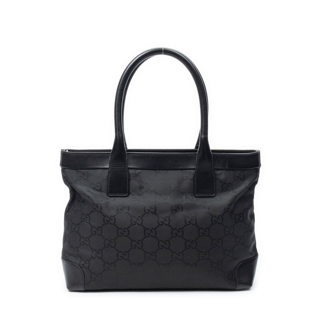 Gucci Ziptote Black GG Nylon Canvas Shoulder — view 5