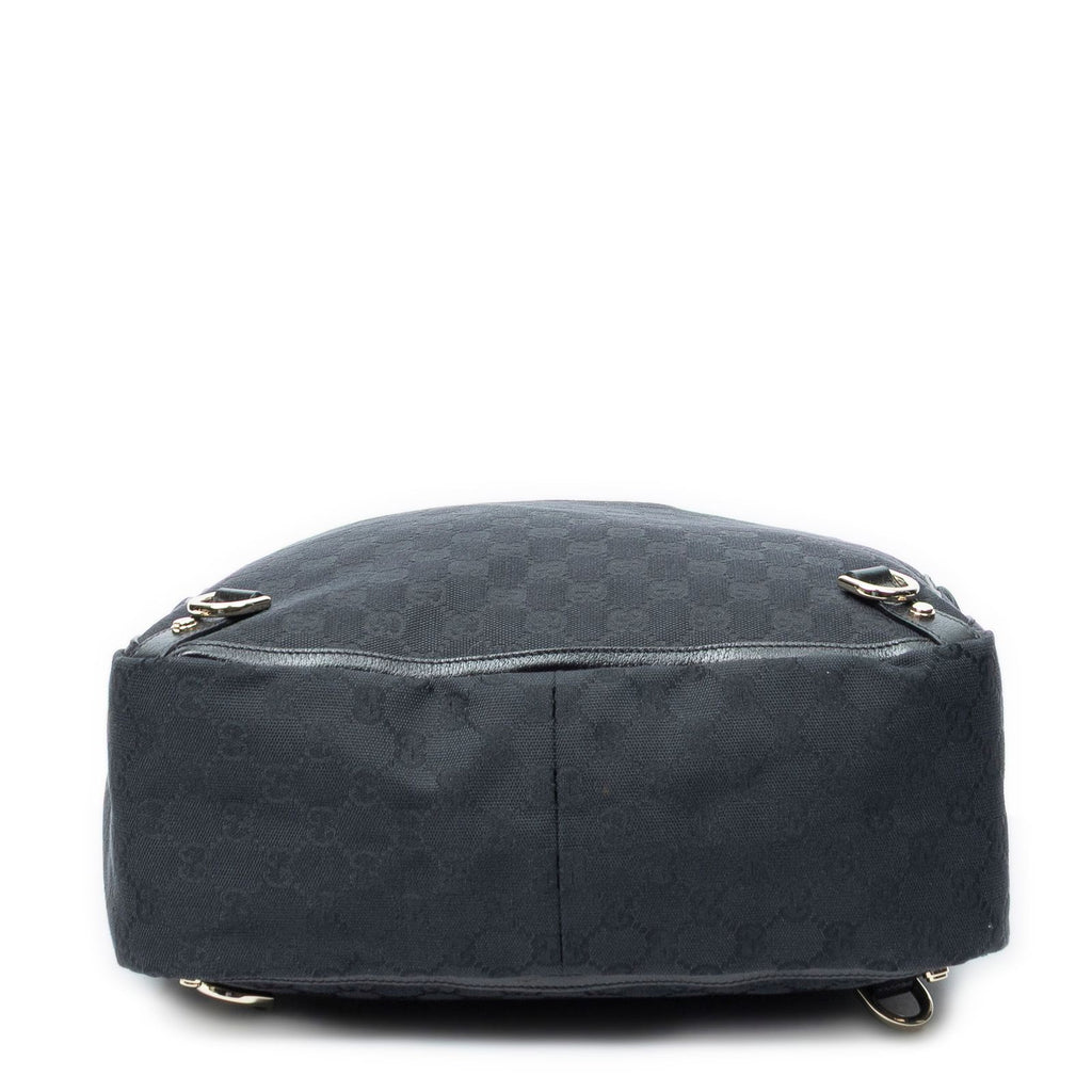 Gucci Abbey D-ring Vertical Tote Black GG Canvas — view 6