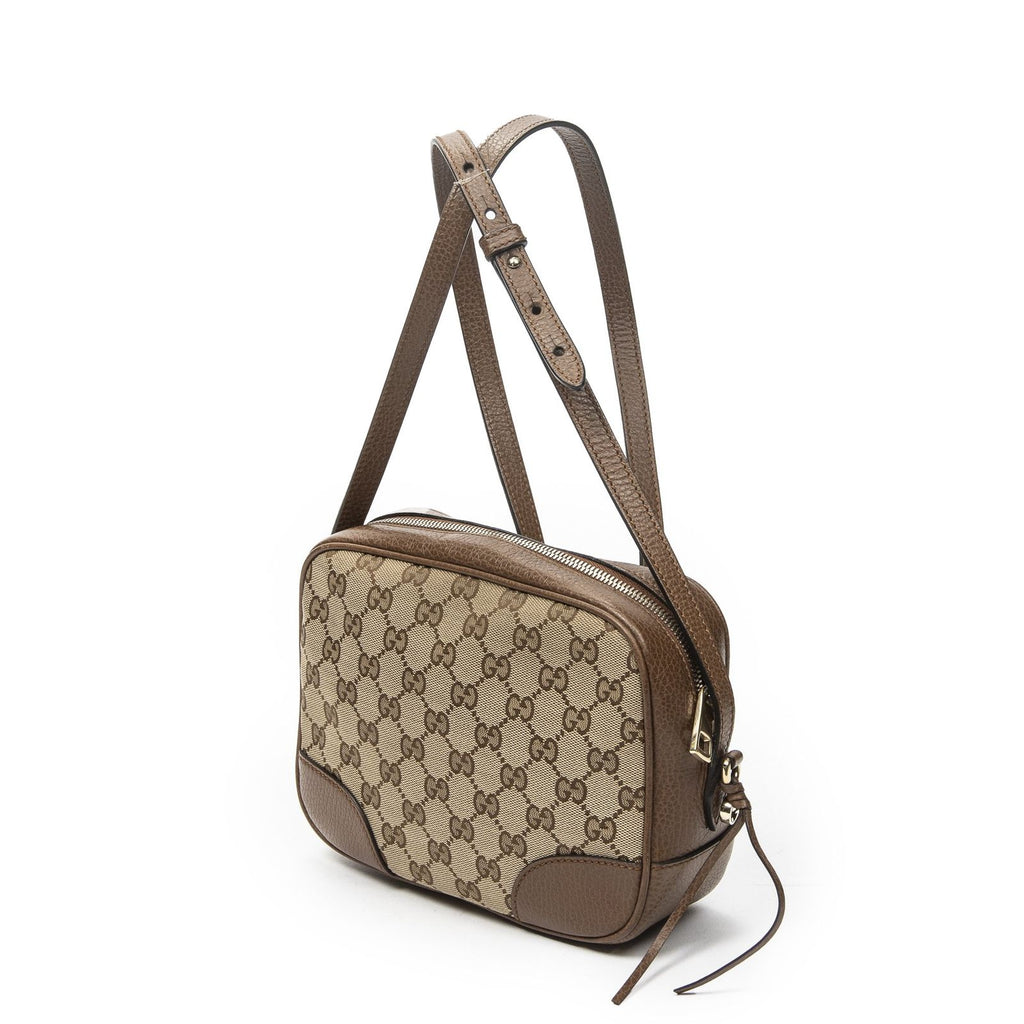 Gucci Bree Cross Beige Brown GG Canvas Crossbody — view 2