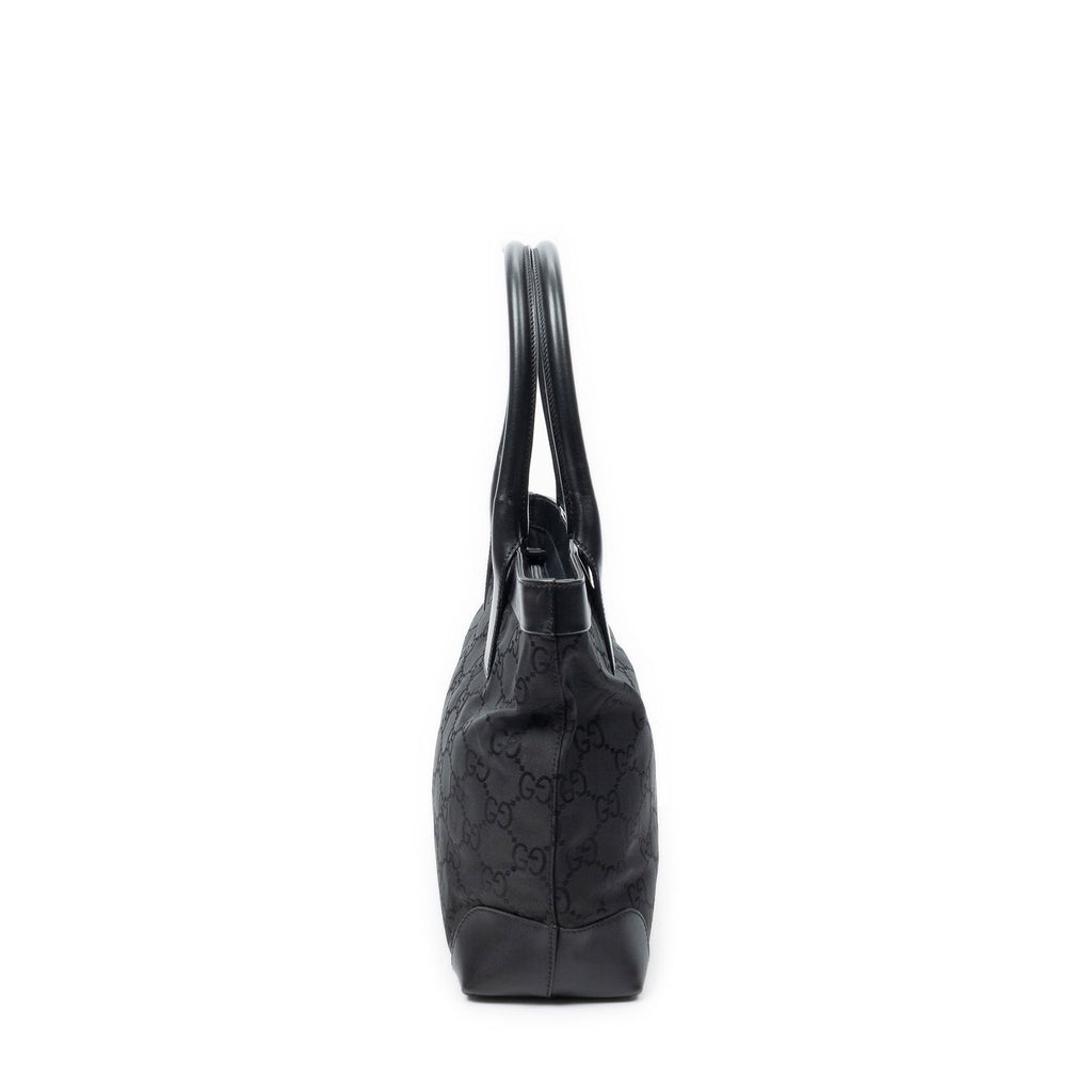 Gucci Ziptote Black GG Nylon Canvas Shoulder — view 3