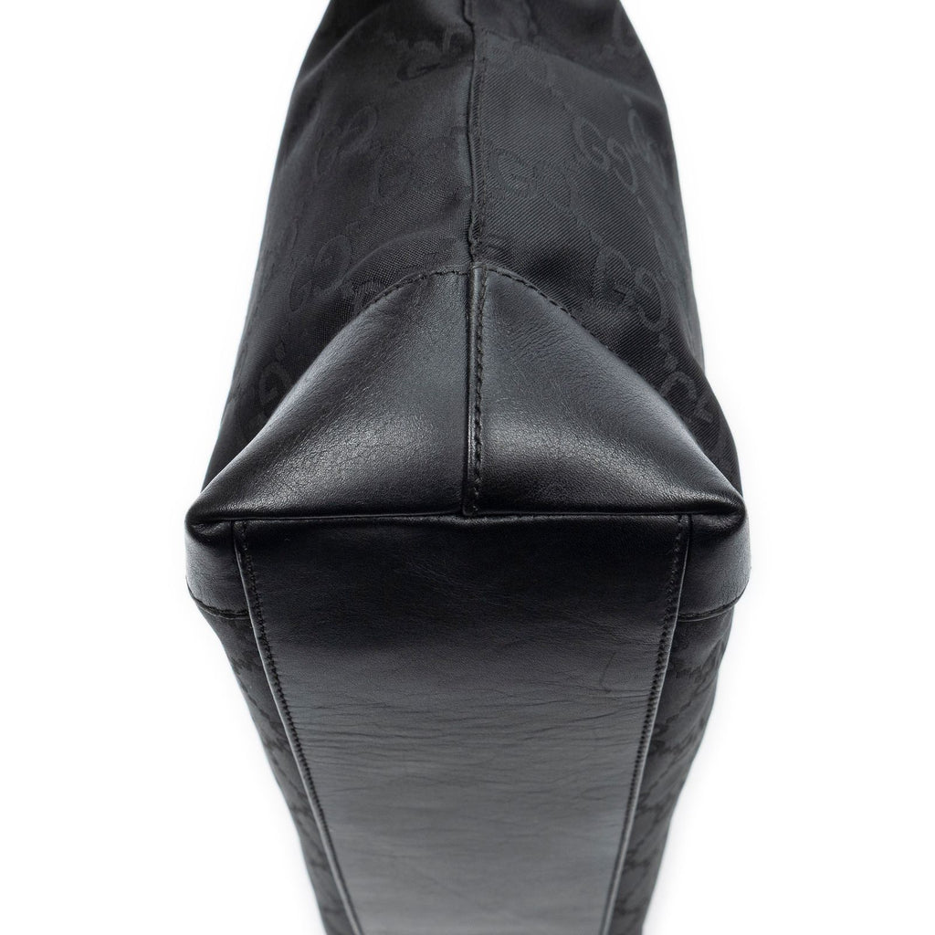 Gucci Ziptote Black GG Nylon Canvas Shoulder — view 8