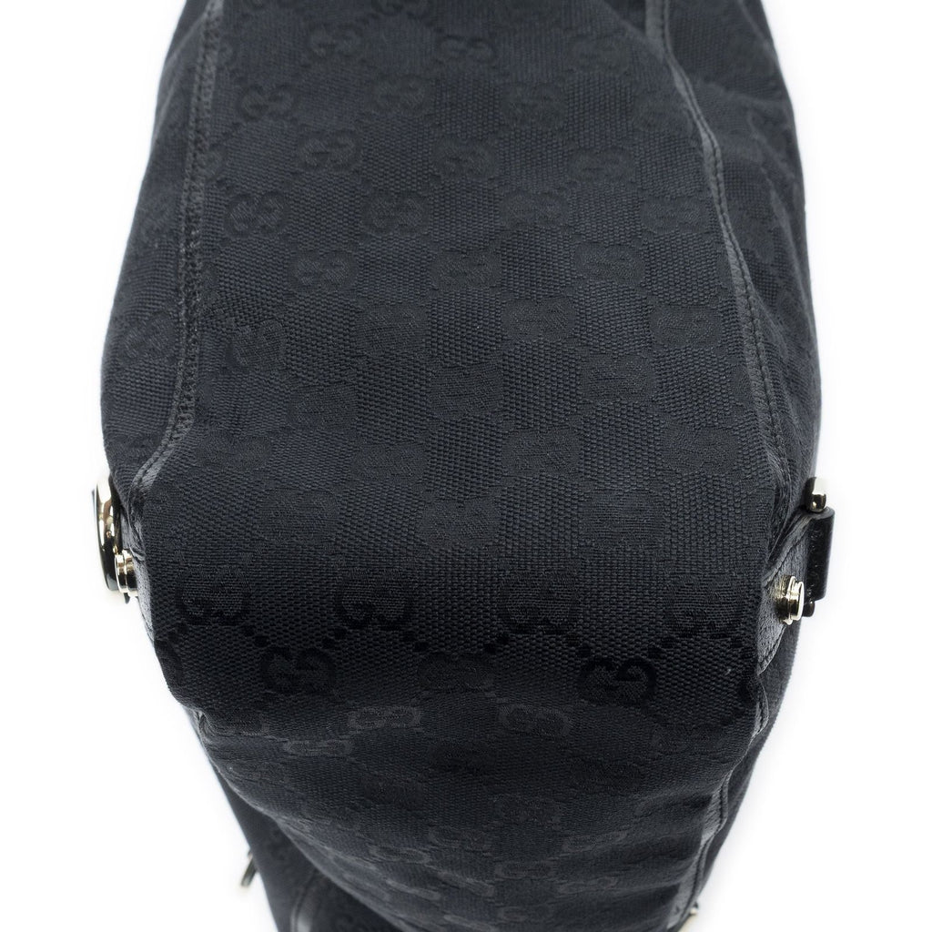 Gucci Abbey D-ring Vertical Tote Black GG Canvas — view 7