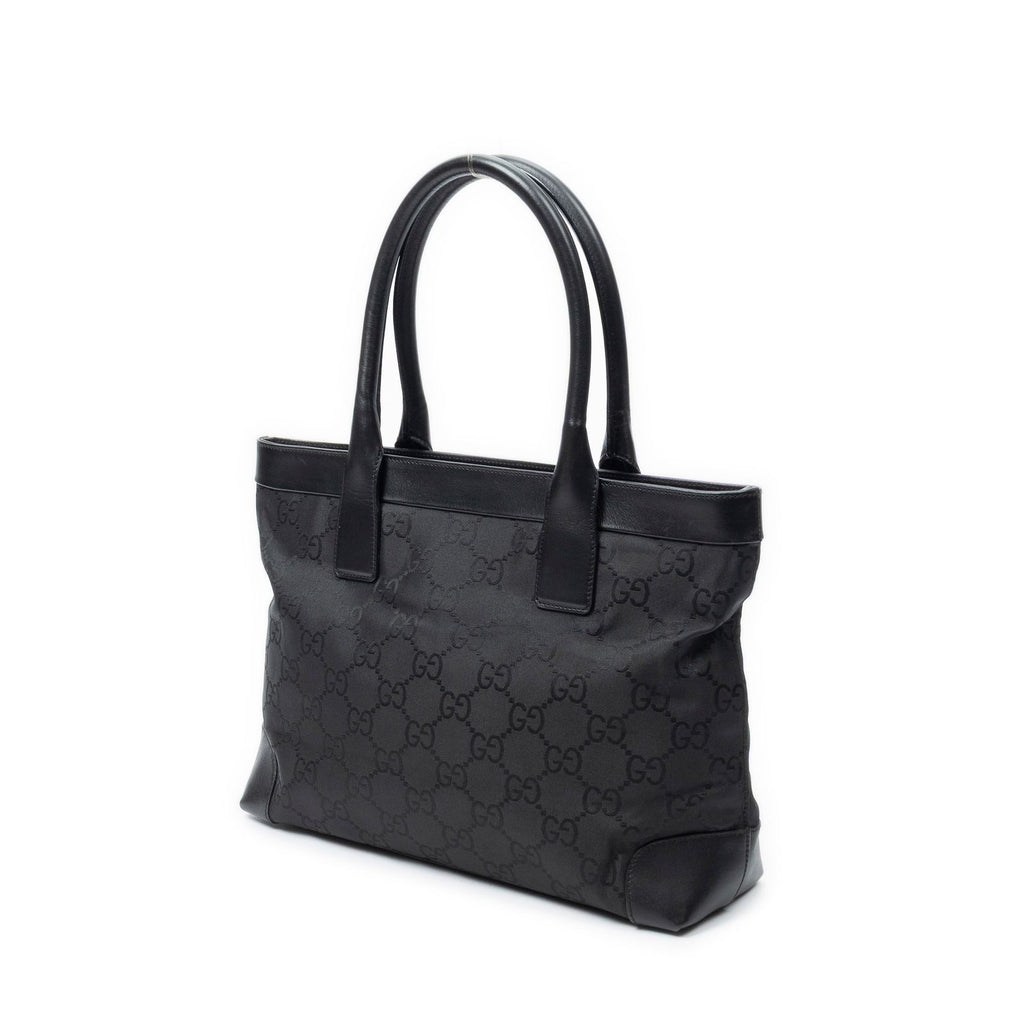 Gucci Ziptote Black GG Nylon Canvas Shoulder — view 2