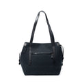 Gucci Side Drawstring Shopping Tote Black GG Canvas