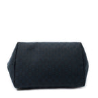 Gucci Side Drawstring Shopping Tote Black GG Canvas — view 6