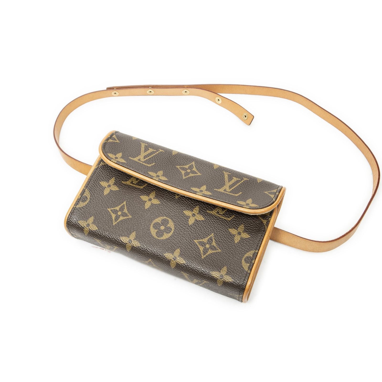 Louis Vuitton Pochette Florentine Brown Monogram Canvas Handbag
