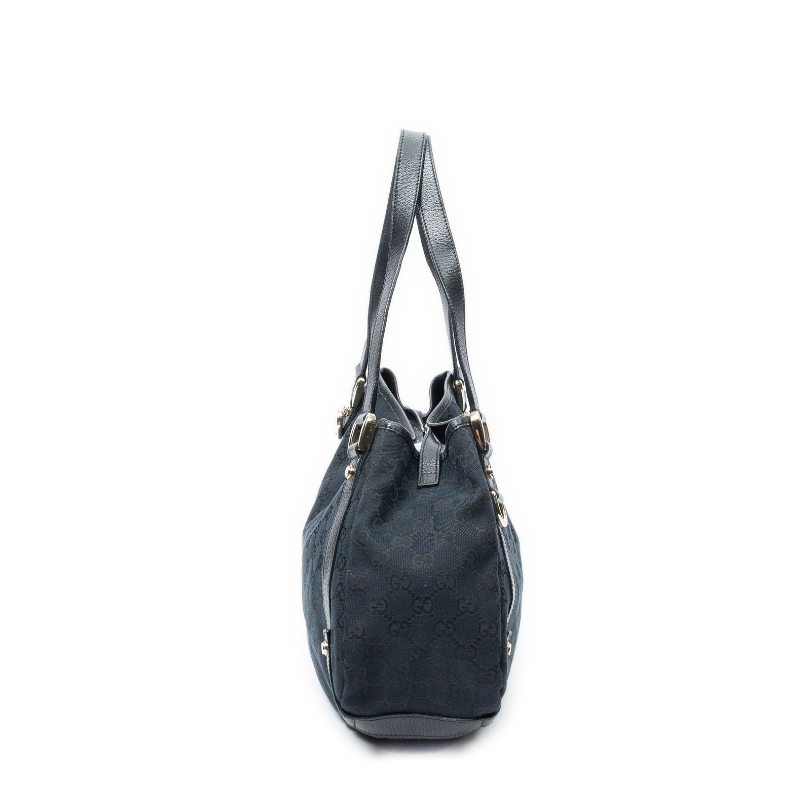 Gucci Abbey Hobo Diagonal Black GG Canvas — view 4