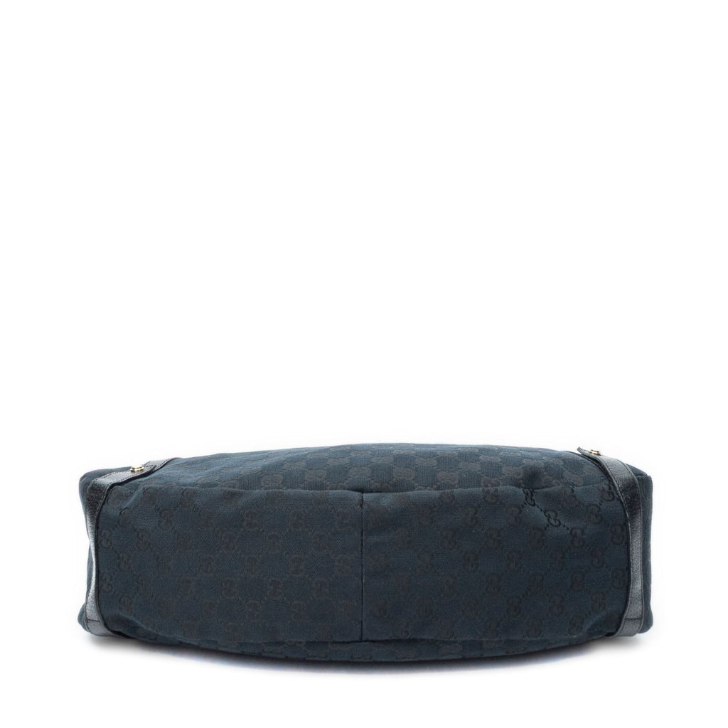 Gucci Abbey Hobo Diagonal Black GG Canvas — view 6