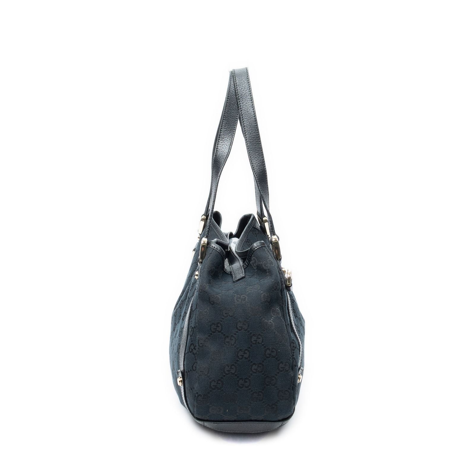 Gucci Abbey Hobo Diagonal Black GG Canvas — view 3