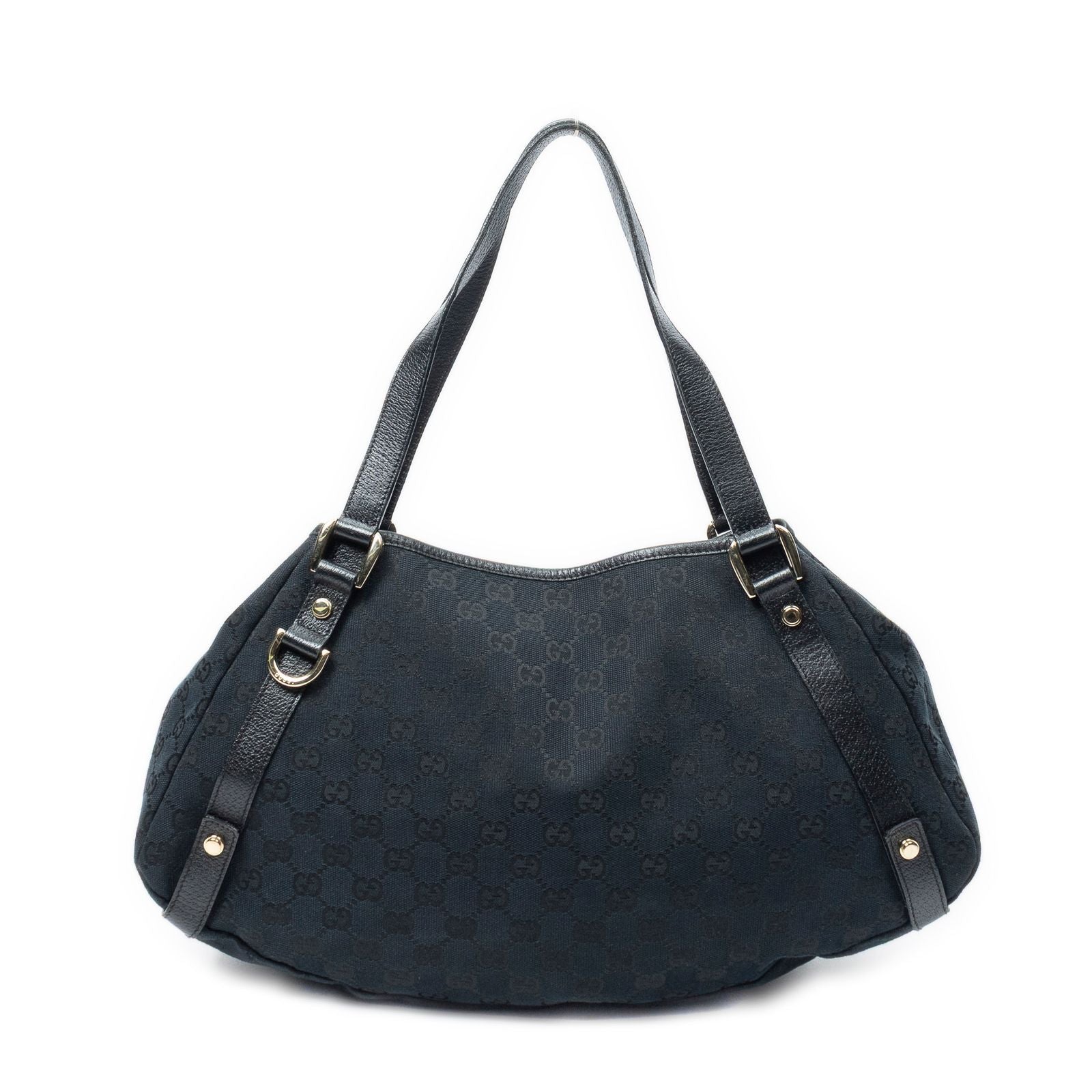Gucci Abbey Hobo Diagonal Black GG Canvas