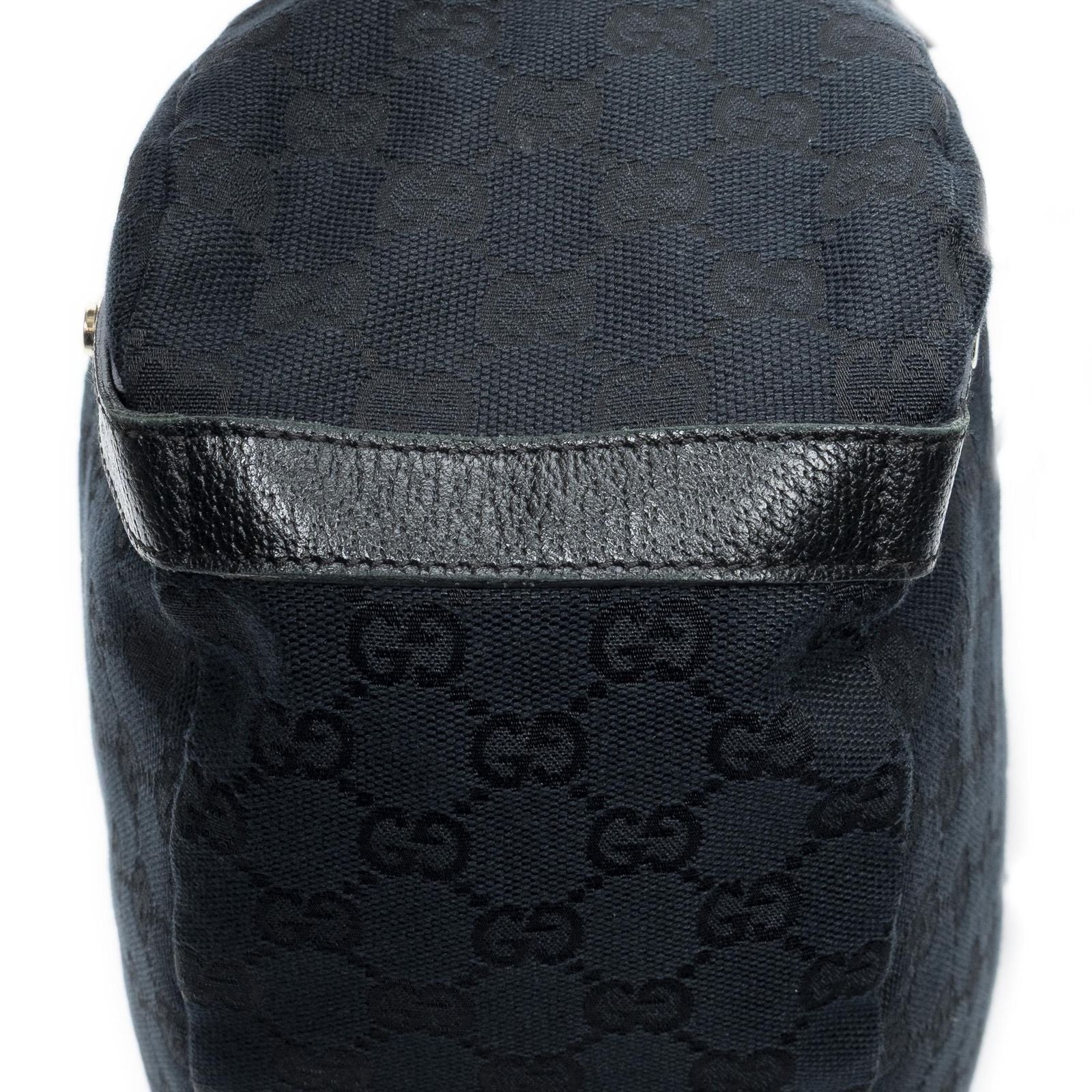 Gucci Abbey Hobo Diagonal Black GG Canvas — view 8